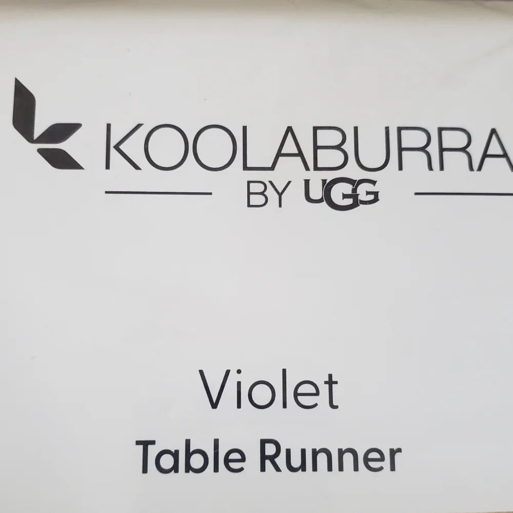 NWT UGG Table Runner (Koolaburra, Cable Knit and Faux Fir Trim) - Picture 8 of 8